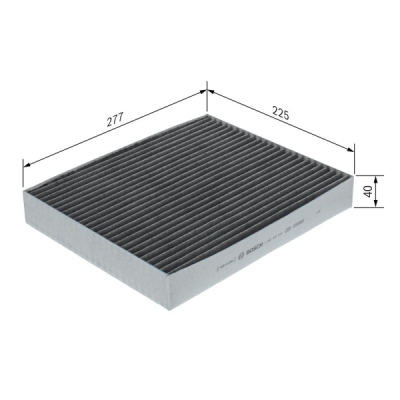 Filtru habitaclu cu carbon activ BOSCH 1 987 435 619
