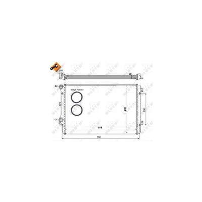 Radiator, racire motor NRF 53816