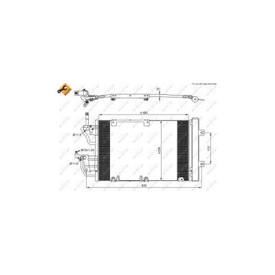 Condensator, climatizare NRF 35633