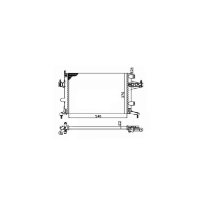 Radiator, racire motor NRF 509596
