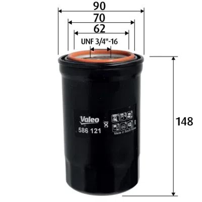 Filtru ulei VALEO 586121