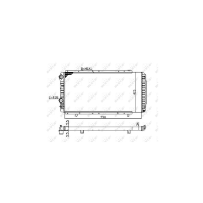 Radiator, racire motor NRF 52062A