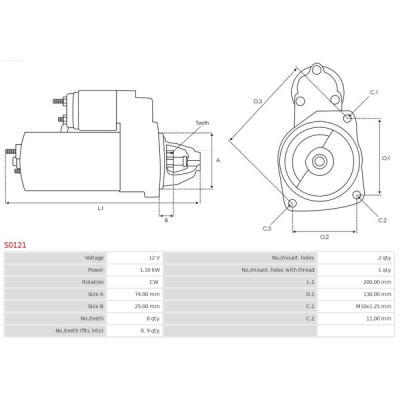 Demaror AS-PL S0121