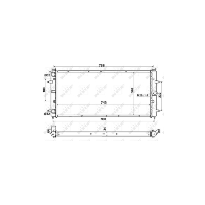 Radiator, racire motor NRF 509514