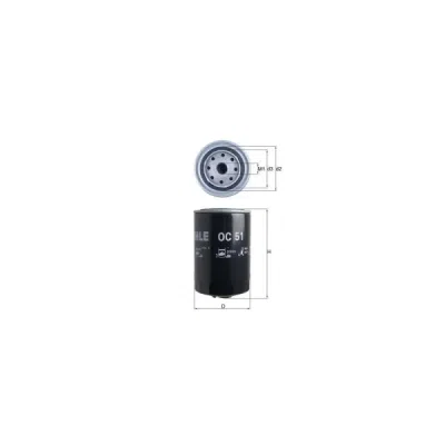 Filtru ulei MAHLE OC 51