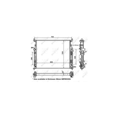 Radiator, racire motor NRF 56074