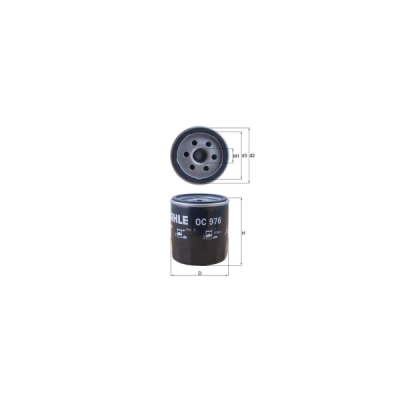 Filtru ulei MAHLE OC 976