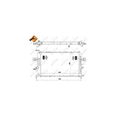 Radiator, racire motor NRF 53442