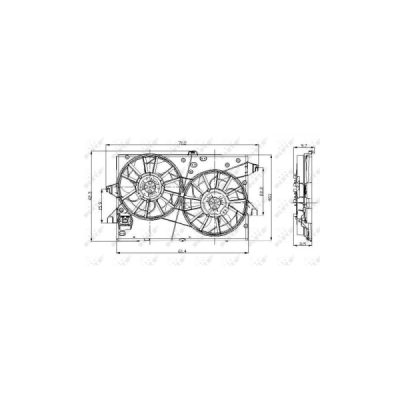 Ventilator, radiator NRF 47003