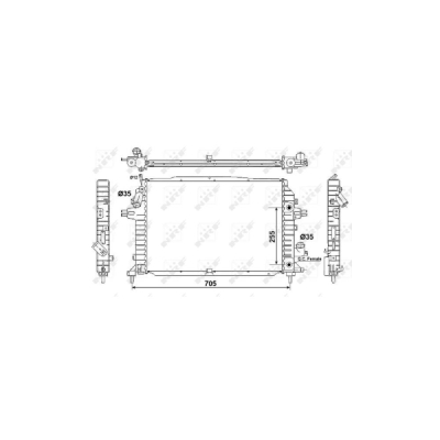 Radiator, racire motor NRF 53082