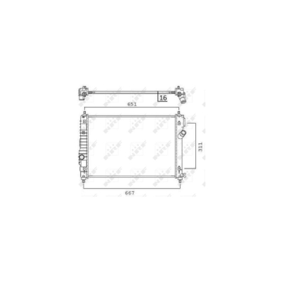 Radiator, racire motor NRF 58505