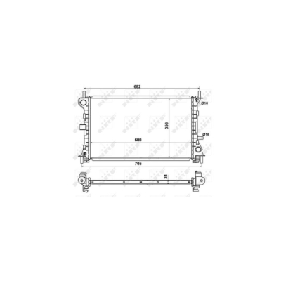 Radiator, racire motor NRF 509638