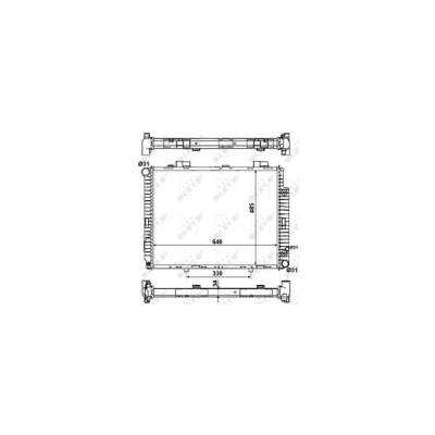 Radiator, racire motor NRF 58159