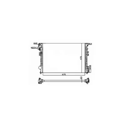 Radiator, racire motor NRF 58958A