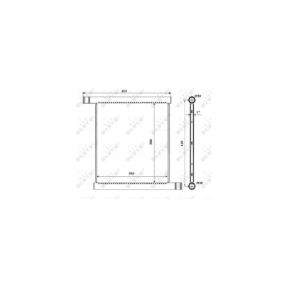 Radiator, racire motor NRF 53598