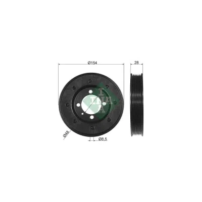 Fulie curea, arbore cotit INA 544 0081 10