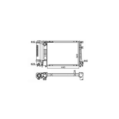Radiator, racire motor NRF 53426A
