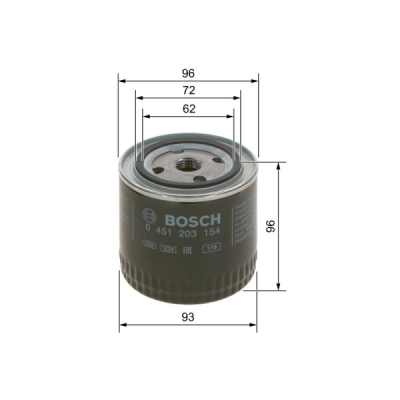Filtru ulei BOSCH 0 451 203 154