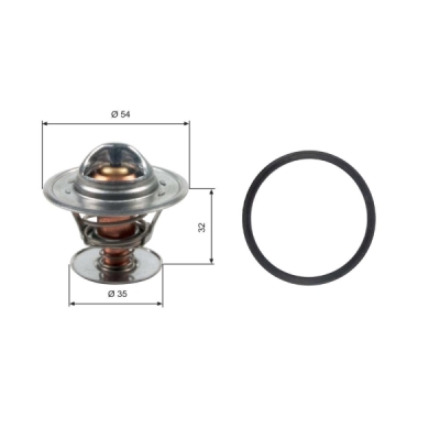 Termostat, lichid racire GATES TH13684G1