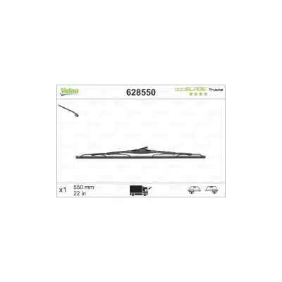 Lamela stergator VALEO 628550