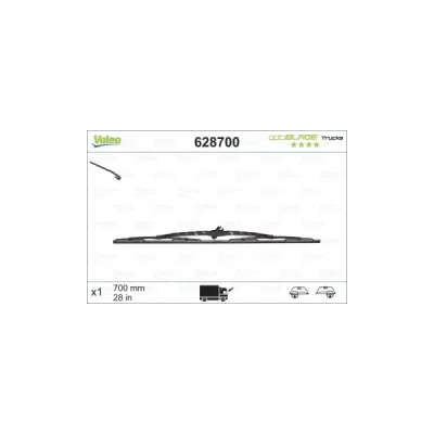 Lamela stergator VALEO 628700