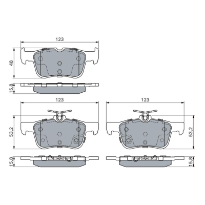 Set placute frana BOSCH 0 986 494 839