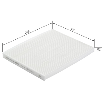 Filtru habitaclu BOSCH 1 987 432 188