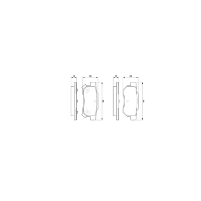 Set placute frana BOSCH 0 986 461 131