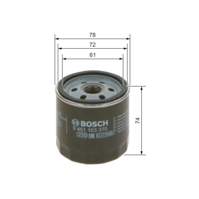 Filtru ulei BOSCH 0 451 103 370