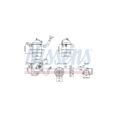 Radiator, recirculare gaze de esapament NISSENS 989480
