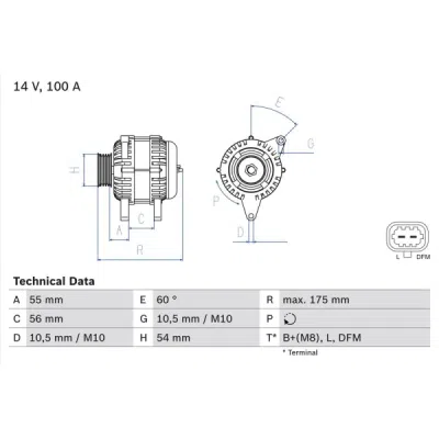 Generator / Alternator BOSCH 0 986 049 020