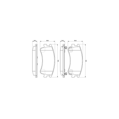 Set placute frana BOSCH 0 986 494 079