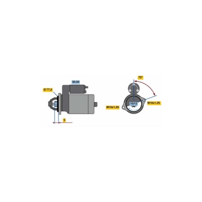 Demaror BOSCH 0 986 022 720