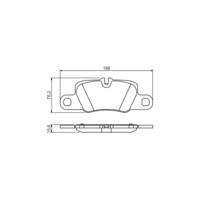 Set placute frana BOSCH 0 986 494 431