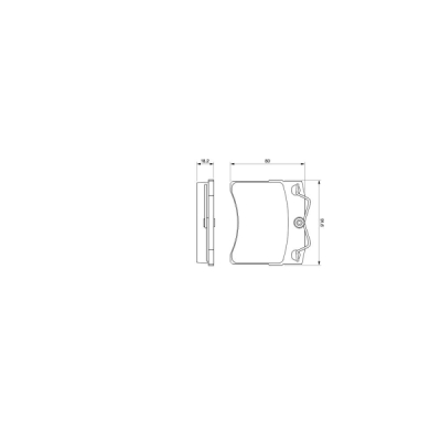 Set placute frana BOSCH 0 986 460 954