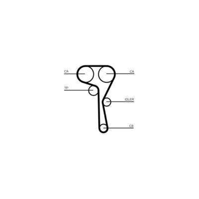 Curea de distributie CONTINENTAL CTAM CT1167