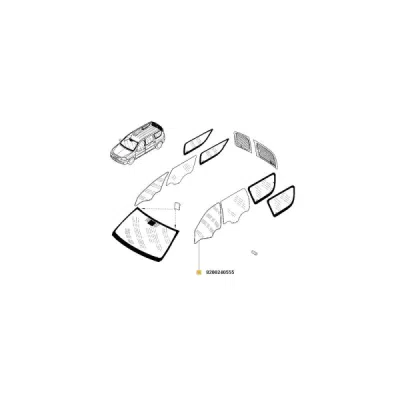 Geam lateral ORIGINAL RENAULT 8200240555
