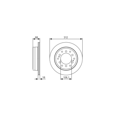 Disc frana BOSCH 0 986 479 S36