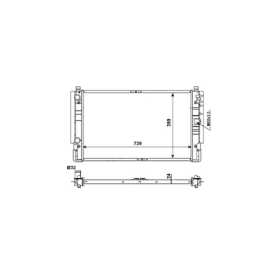 Radiator, racire motor NRF 509515