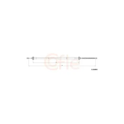 Cablu, frana de parcare COFLE 1.DA003