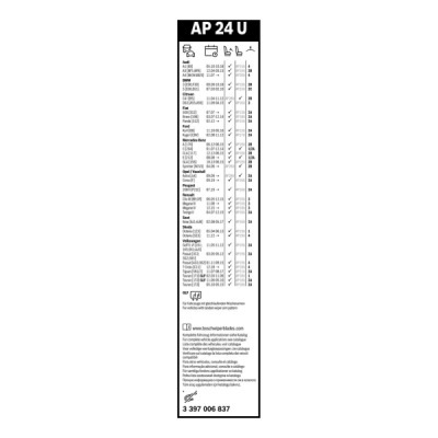 Stergator parbriz Bosch Aerotwin AP24U 600 mm 3397006837