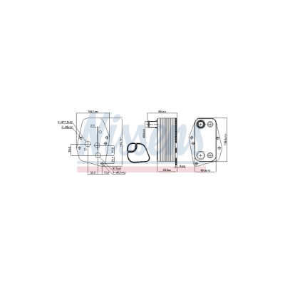 Radiator ulei, ulei motor NISSENS 90904