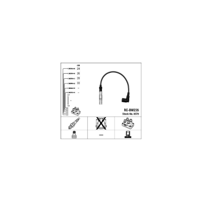 Set cablaj aprinder NGK 0579