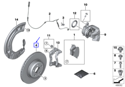 Disc frana ORIGINAL BMW 34116860907