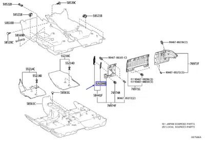 Filtru de aer, carcasă baterie acționare ORIGINAL TOYOTA G92DH-K0010