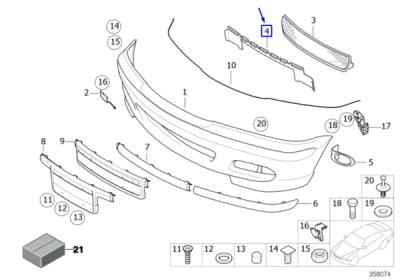 Adaptor [M] ORIGINAL BMW 51117893324