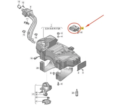 Unitate de comandă sistem de dozare aditiv de reducere ORIGINAL VW GROUP 80A907355K