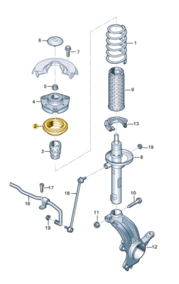 Rulment sarcina amortizor fata ORIGINAL VW GROUP 5Q0412249E