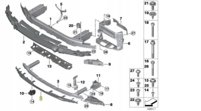 Amortizor soc inferior bara fata ORIGINAL BMW 51118746307