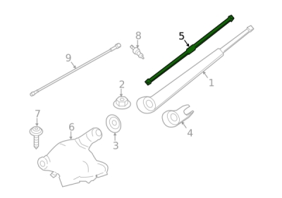 Lamela stergator luneta 335MM ORIGINAL BMW 61627213241